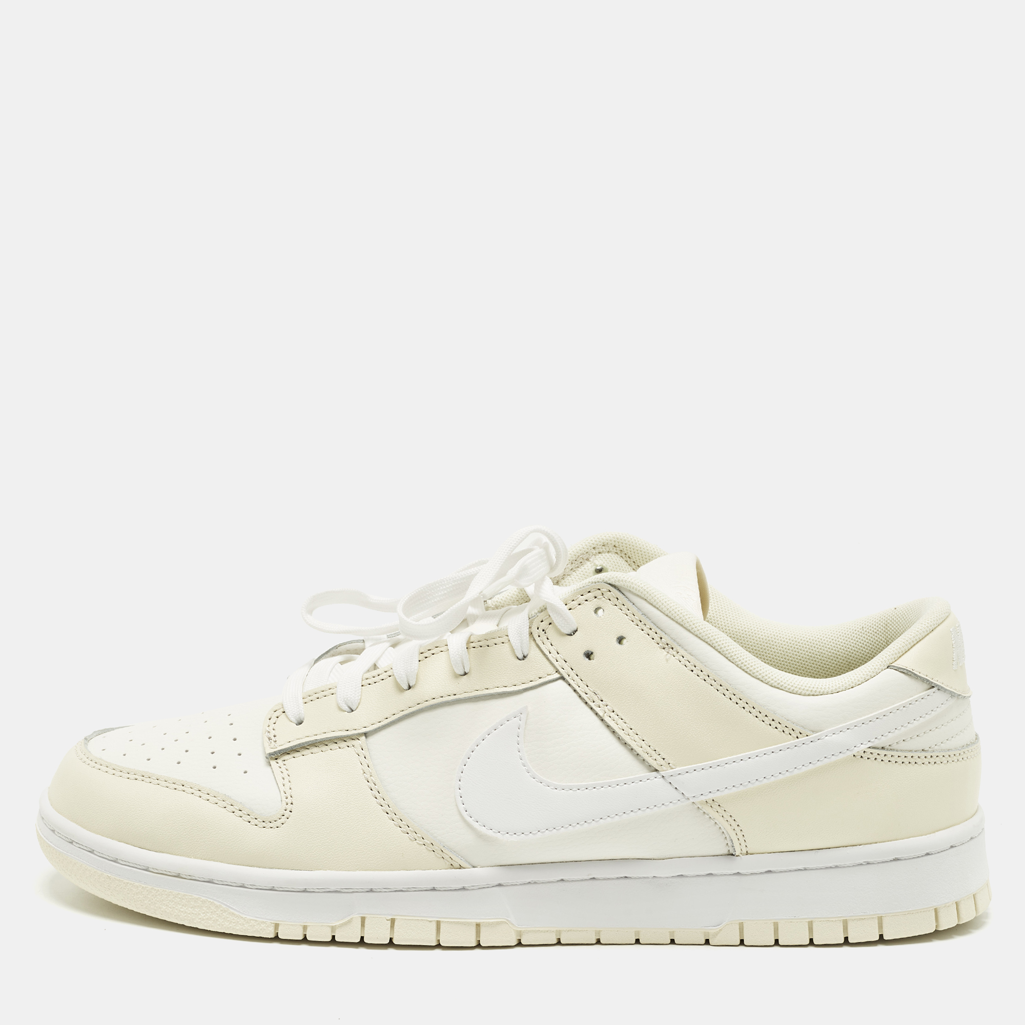 Nike Dunk Low Retro Coconut Milk 47.5 Cream/Off White Leather Low Top Sneaker
