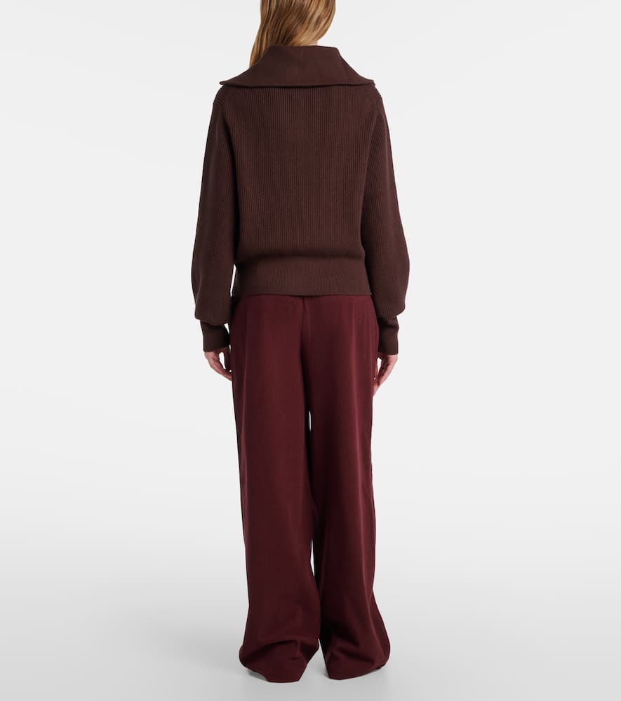 Enrico zip-up cardigan