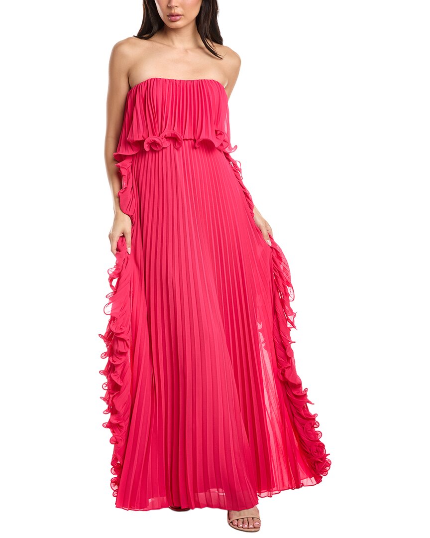 Octo Ruffle Pleated Gown