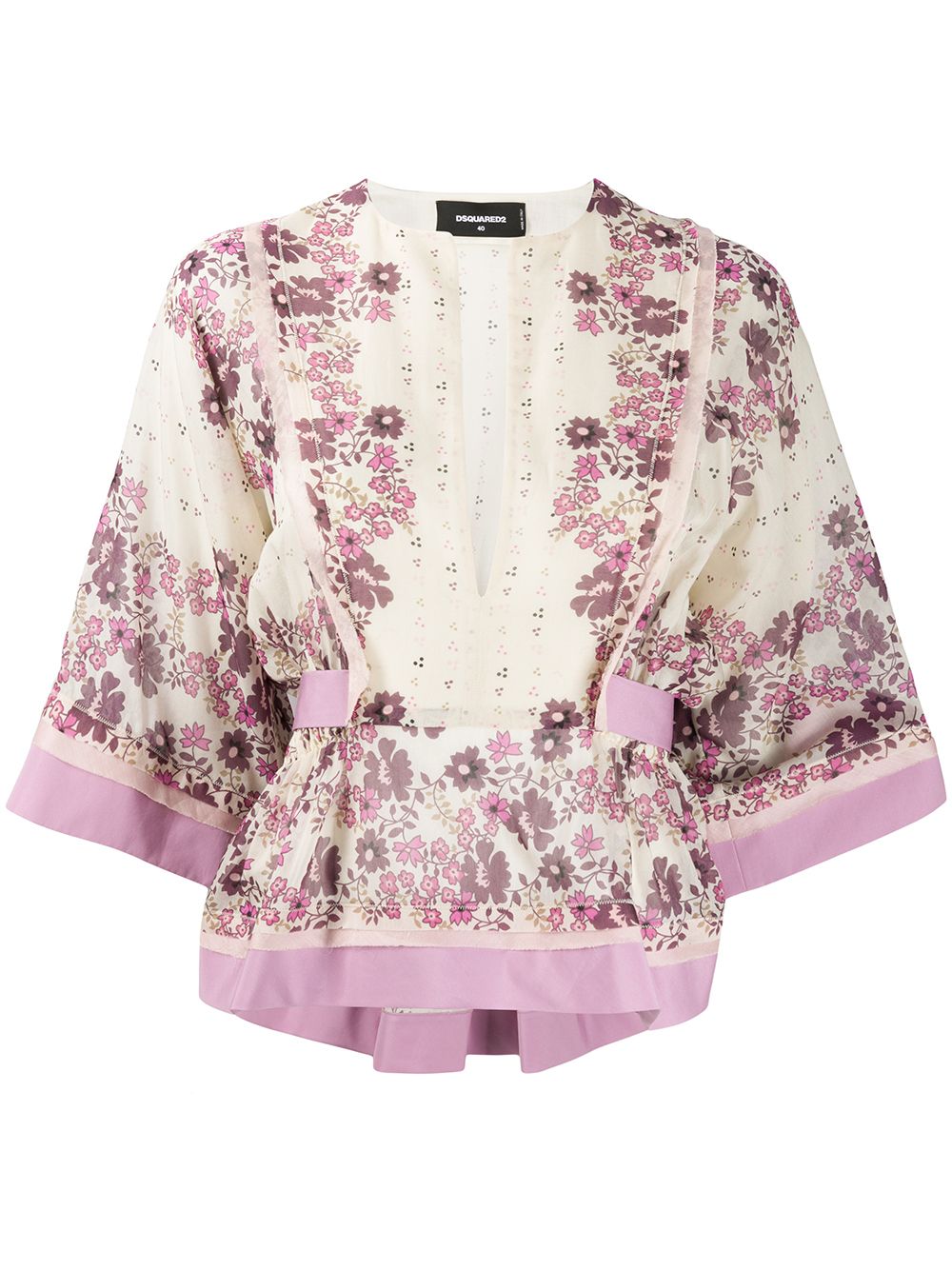 Floral print blouse - Pink