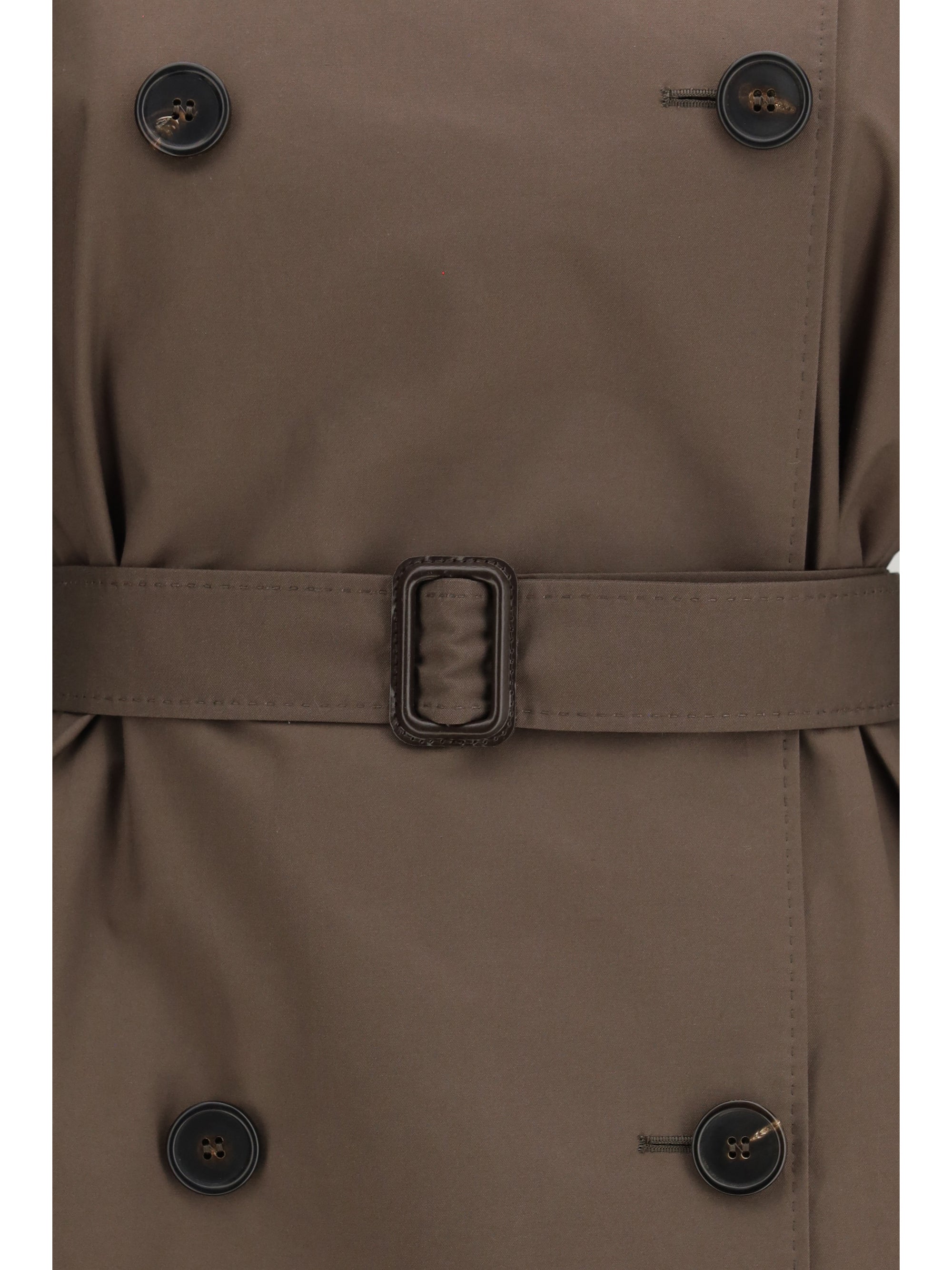 The Cube Trench Coat — Brown