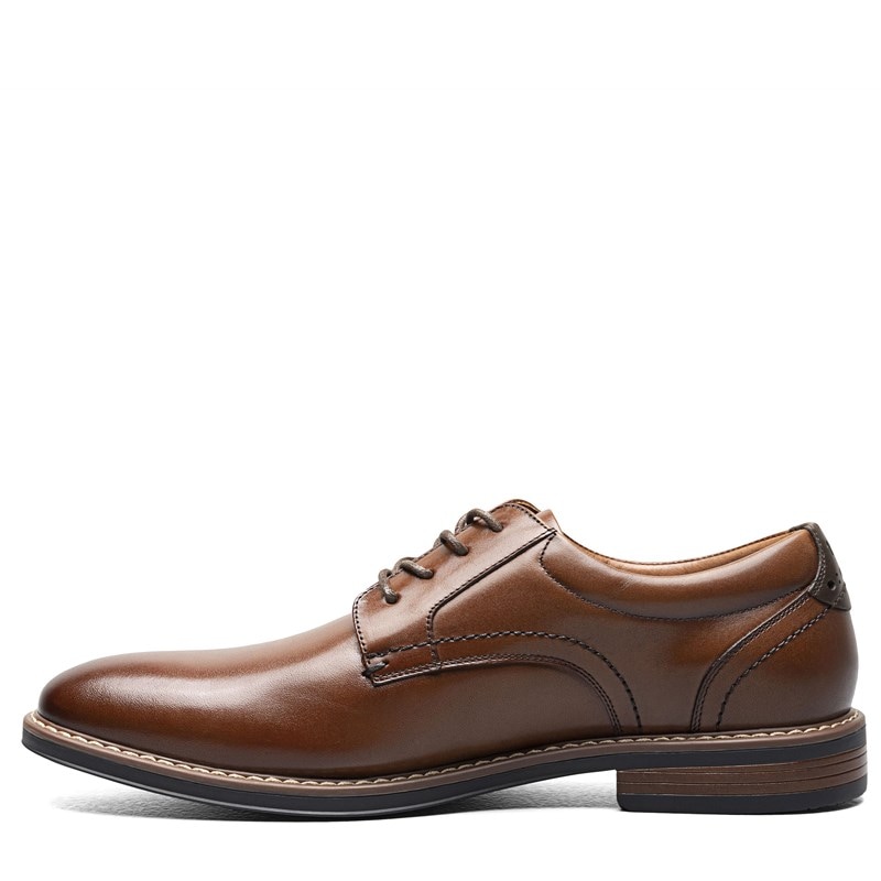 Men's Centro Flex Plain Toe Oxford Shoes (Cognac Leather)