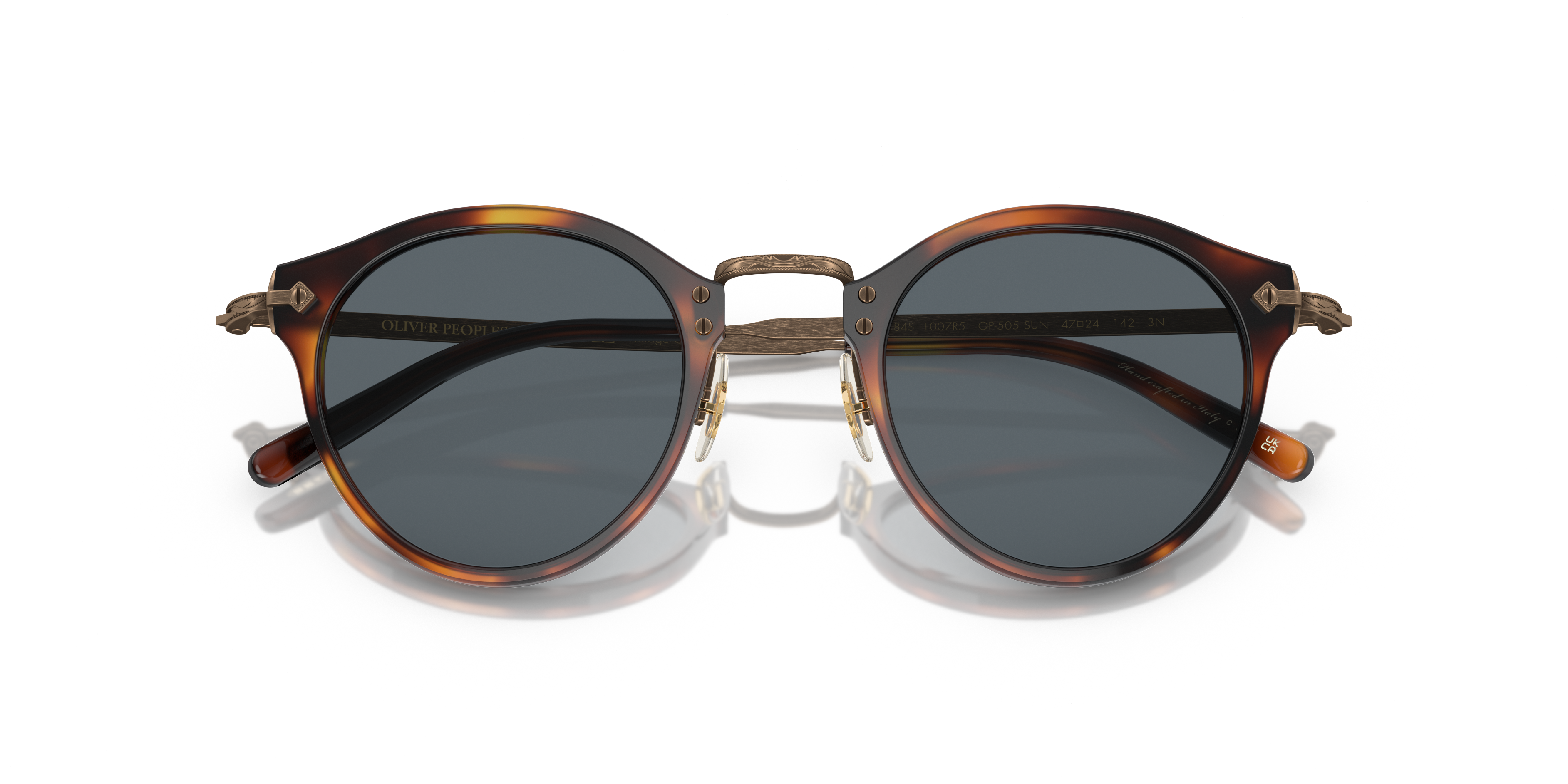 Oliver Peoples Man Oliver Peoples OV5184S OP-505 SUN 1007R5 Zonnebrillen Acetaat Schildpad Blauw Pantos Normaa
