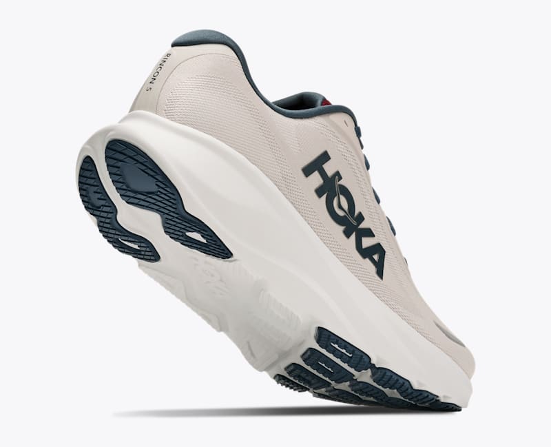 HOKA Men's Rincon 5 Shoes in Grout/Faded Navy
