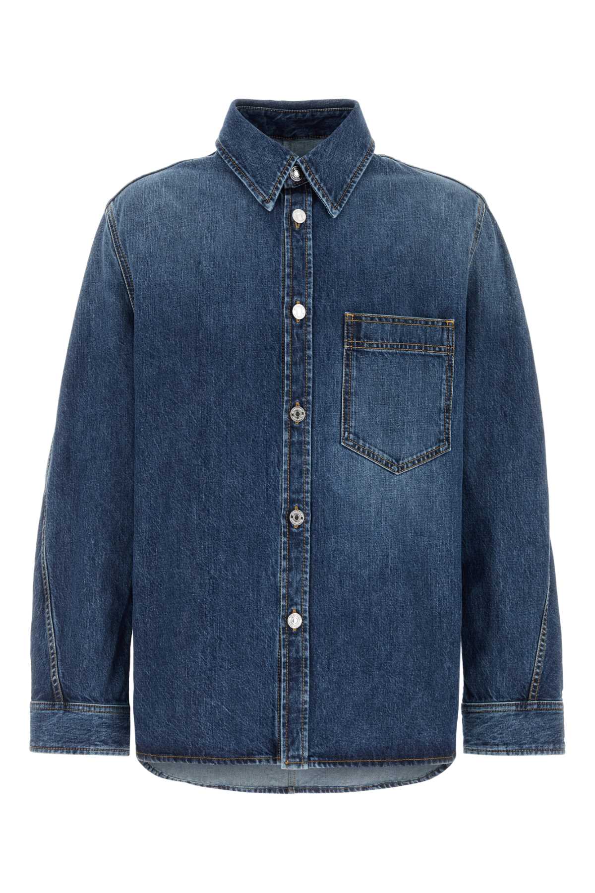 Denim Overshirt — Navy