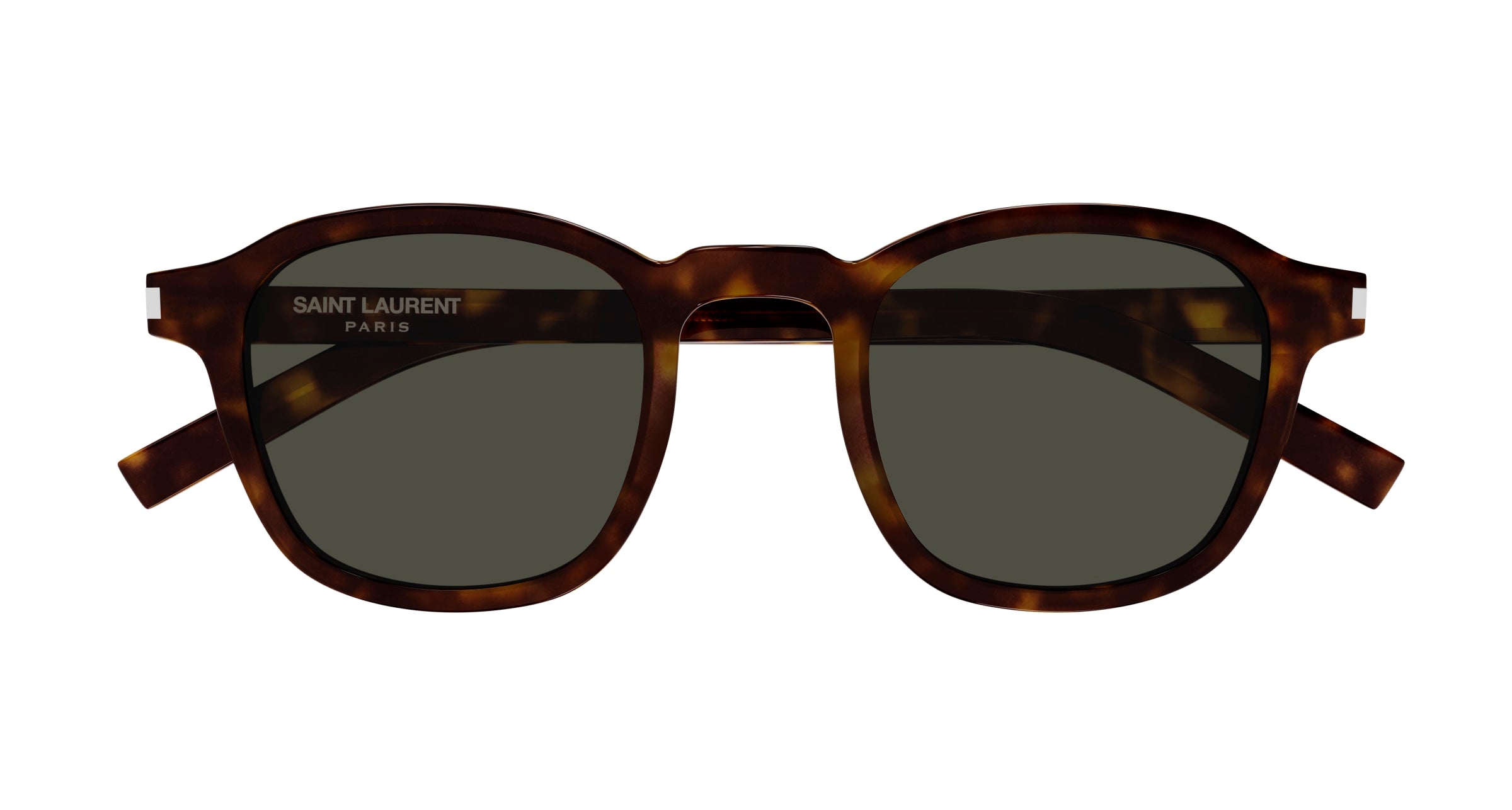 SAINT LAURENT Man SAINT LAURENT SL 549 SLIM 002 Sunglasses Acetate Havana Grey Round Norma