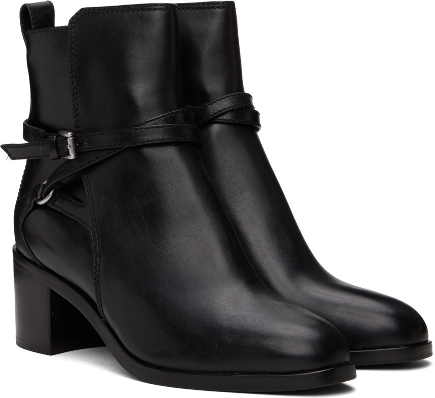Rag & bone Black Hazel Buckle Boots