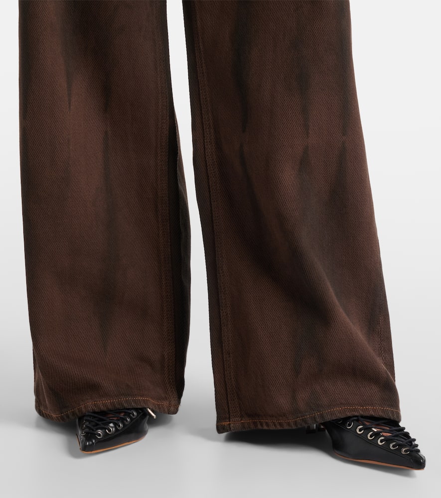 High-rise wide-leg jeans