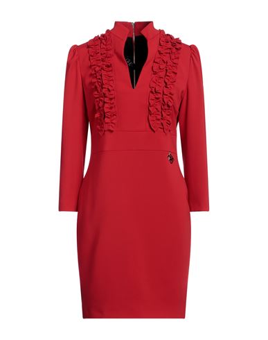 Woman Mini dress Red Size XS Polyester, Elastane