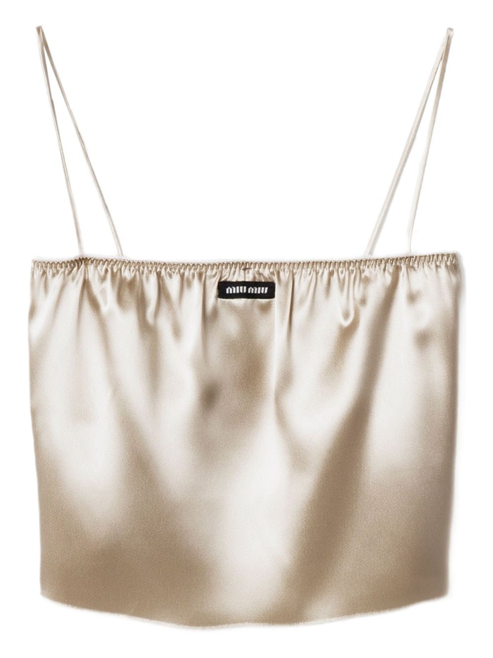 Satin tank top - Gold