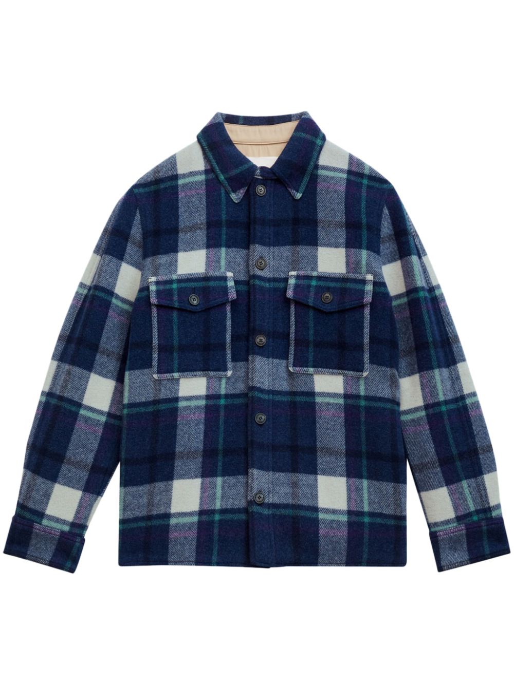 Kevron shirt jacket - Blue