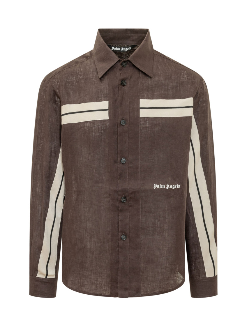 Brown Regular Stripes Shirt