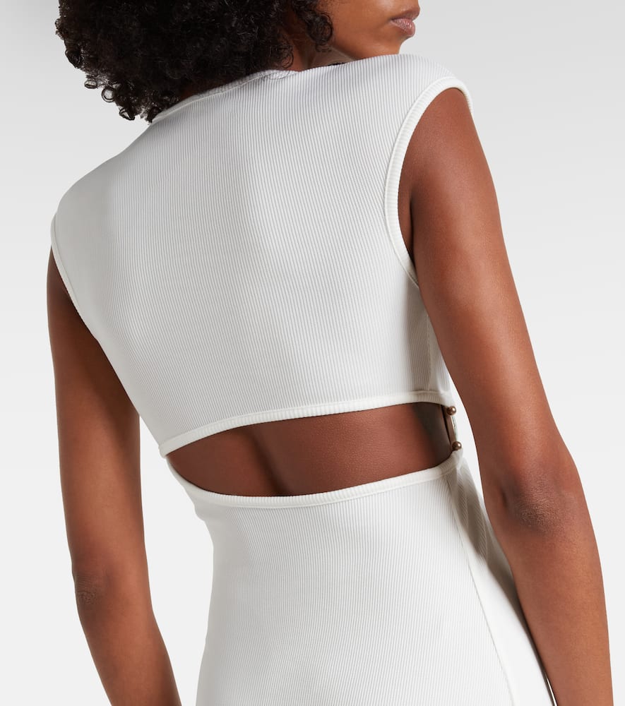 Mineral Stone embellished jersey gown