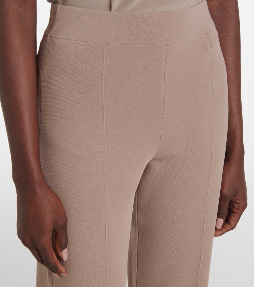 Milano high-rise wide-leg pants