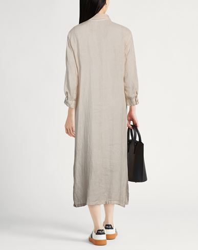 Woman Midi dress Beige Size 4 Linen