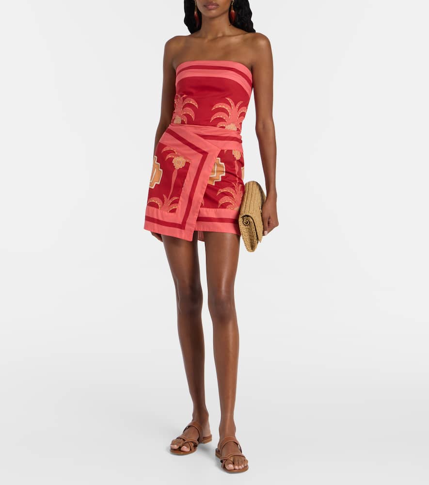 Raiz printed cotton minidress