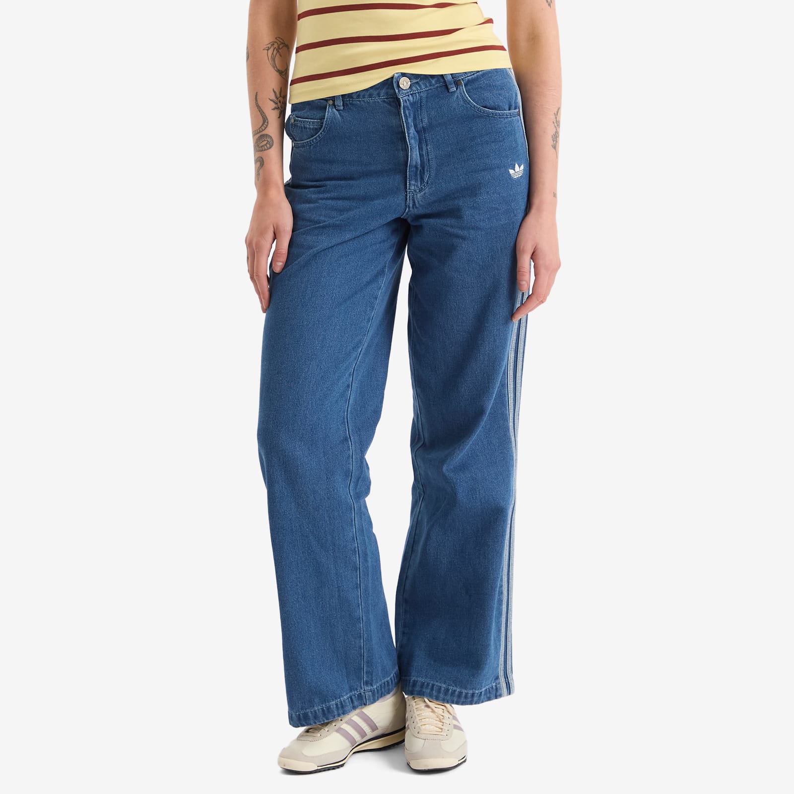 Women's Adicolor Denim 3-Stripes Track Pants Indigo Denim
