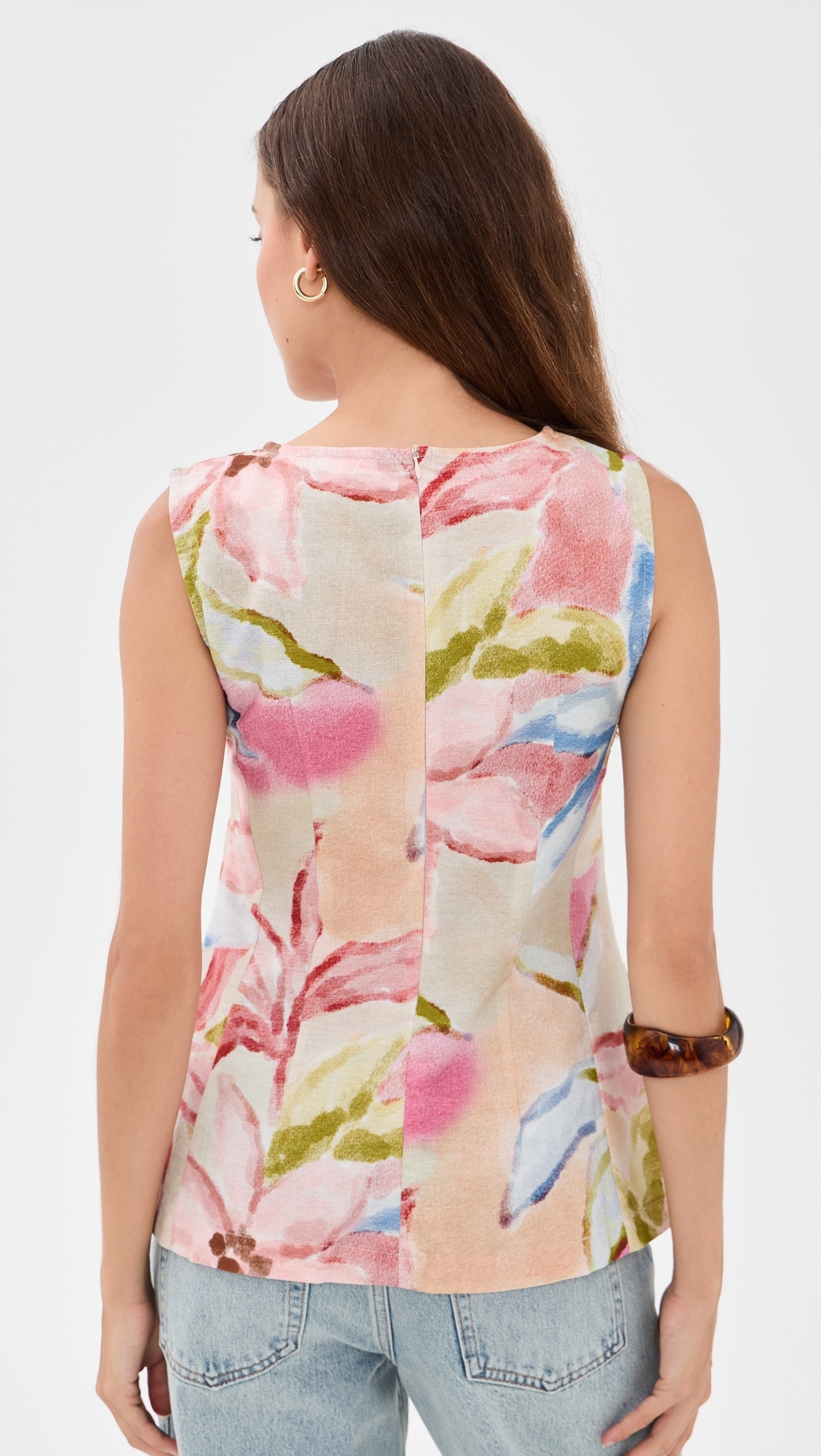 Gardenia Top Print