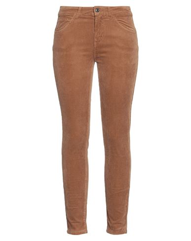 Caractère Woman Pants Camel Size 26 Cotton, Modal, Elastane