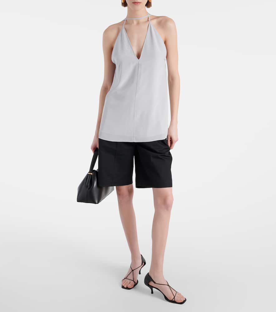 Toteme Halterneck silk crêpe de chine maxi dress