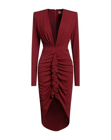 Woman Midi dress Brick red