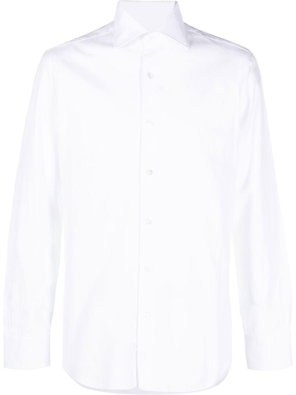 Long-sleeve poplin shirt - White