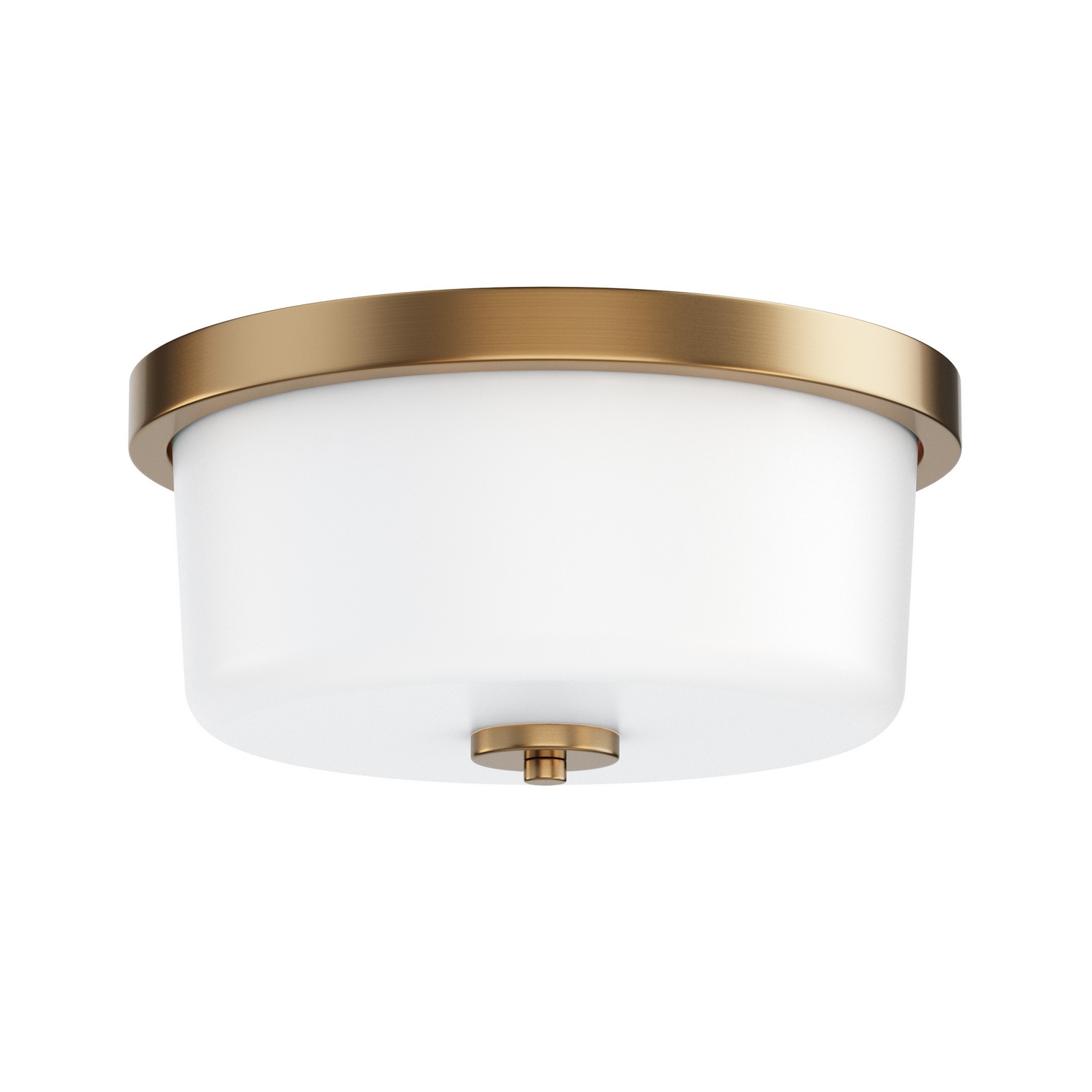 Natural Aged Brass Flush Mount from the Fuller Collection