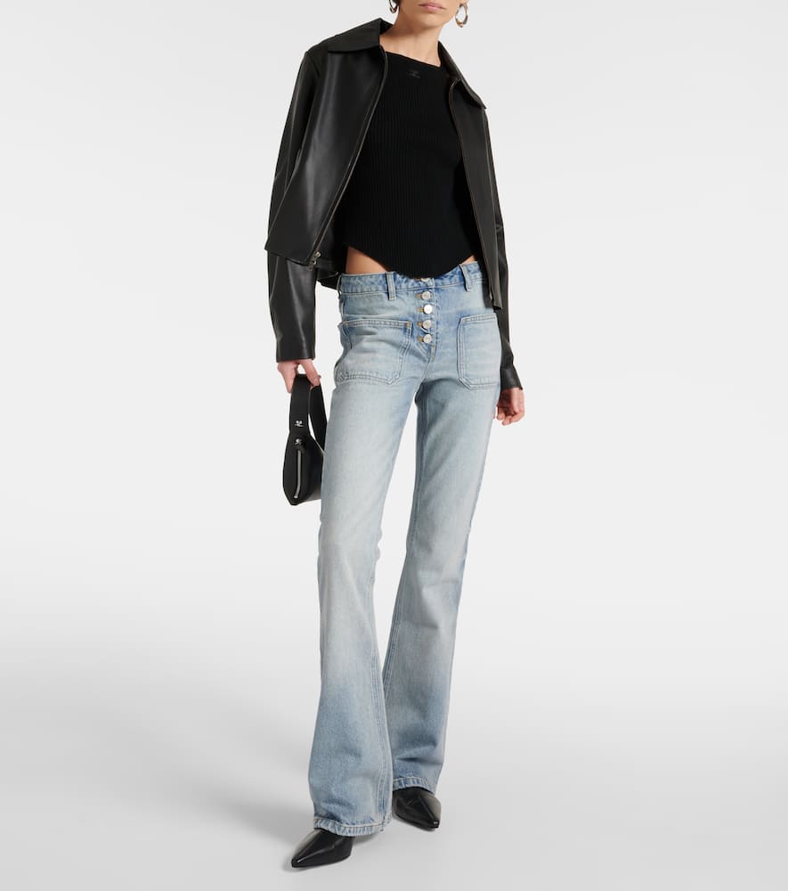 Courrèges Low-rise bootcut jeans