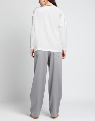 Brunello Cucinelli Woman Top White Size XL Silk, Brass