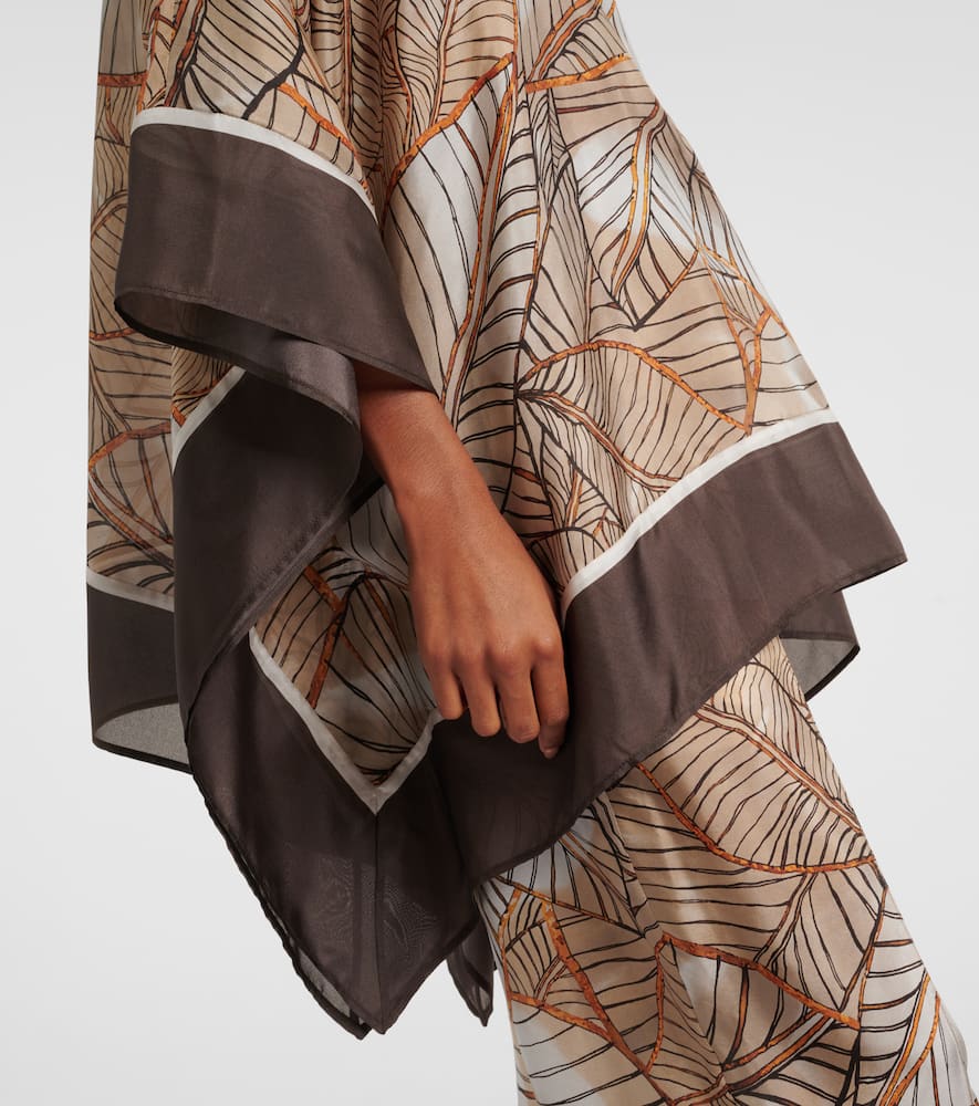 Printed silk shirt