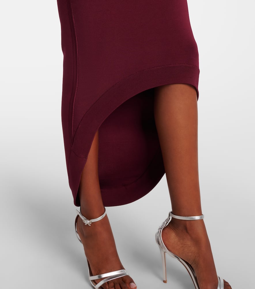 Halterneck midi dress