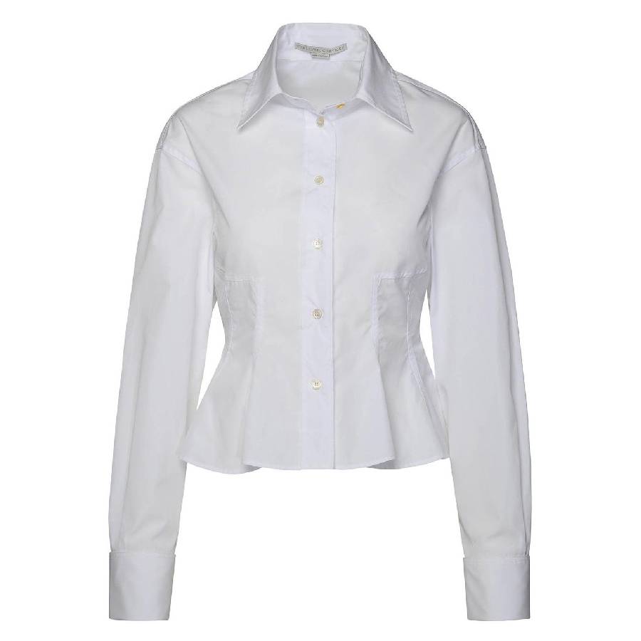Peplum Waist Cotton Shirt