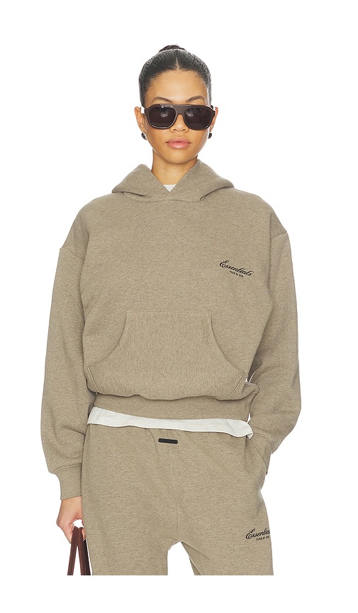 Fear of God ESSENTIALS Classic Hoodie in Taupe. XS. Also in S