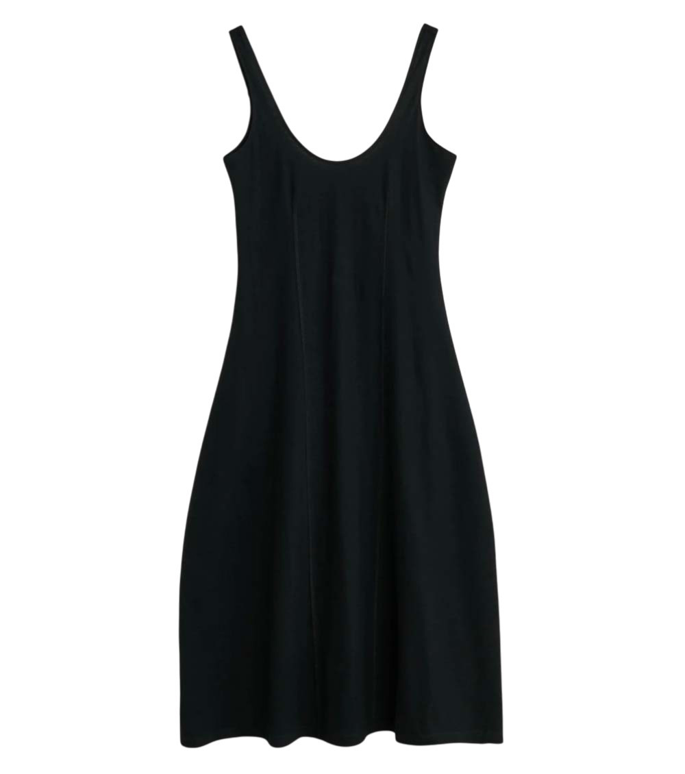 Our Legacy - backless scoop neck midi dress sleevele