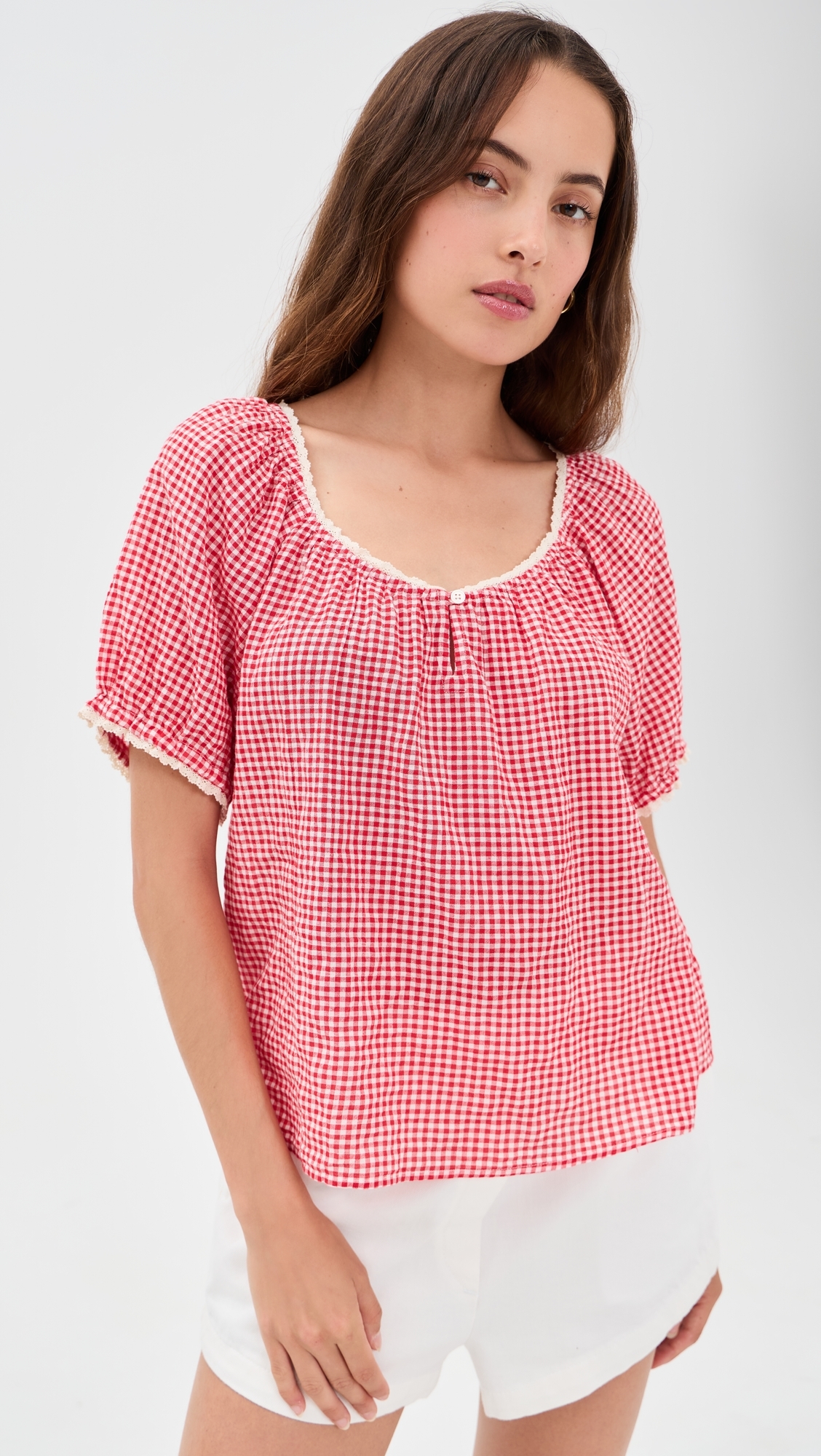 Maisie Top Cherry Red