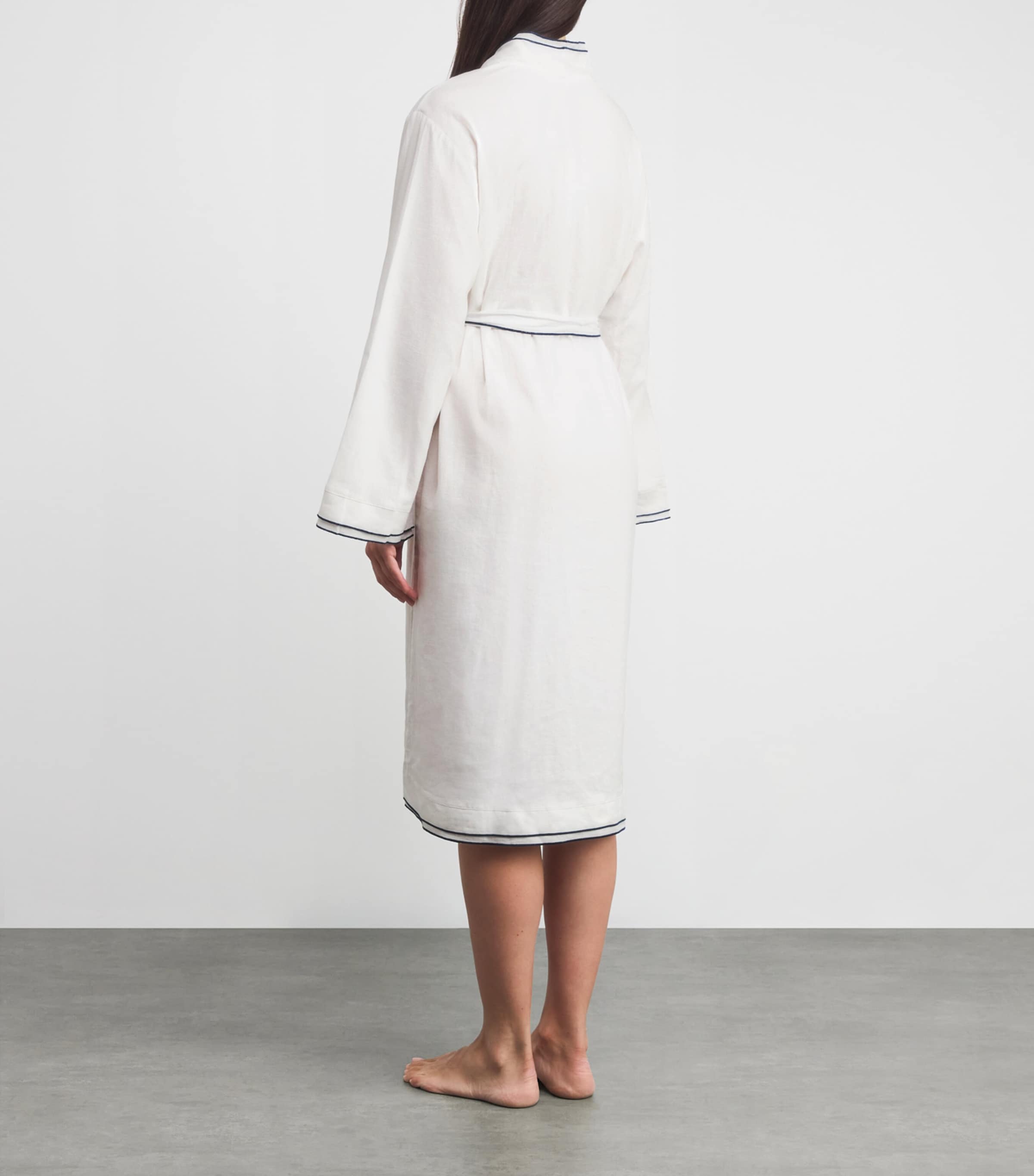 Linen-Blend Robe