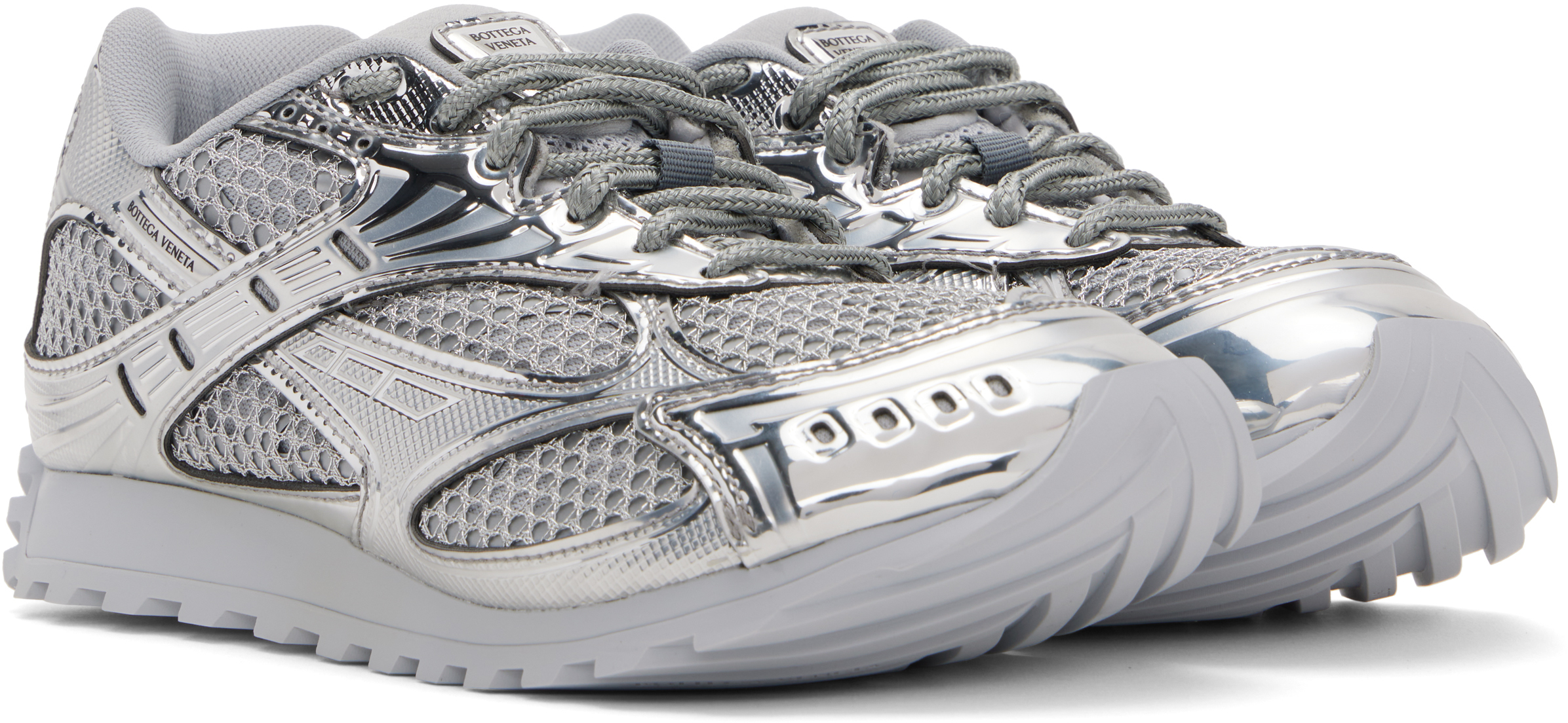 Bottega Veneta Silver Orbit Sneakers