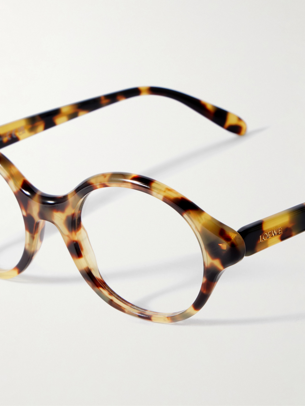 Round-frame Tortoiseshell Acetate Optical Glasses - Brown