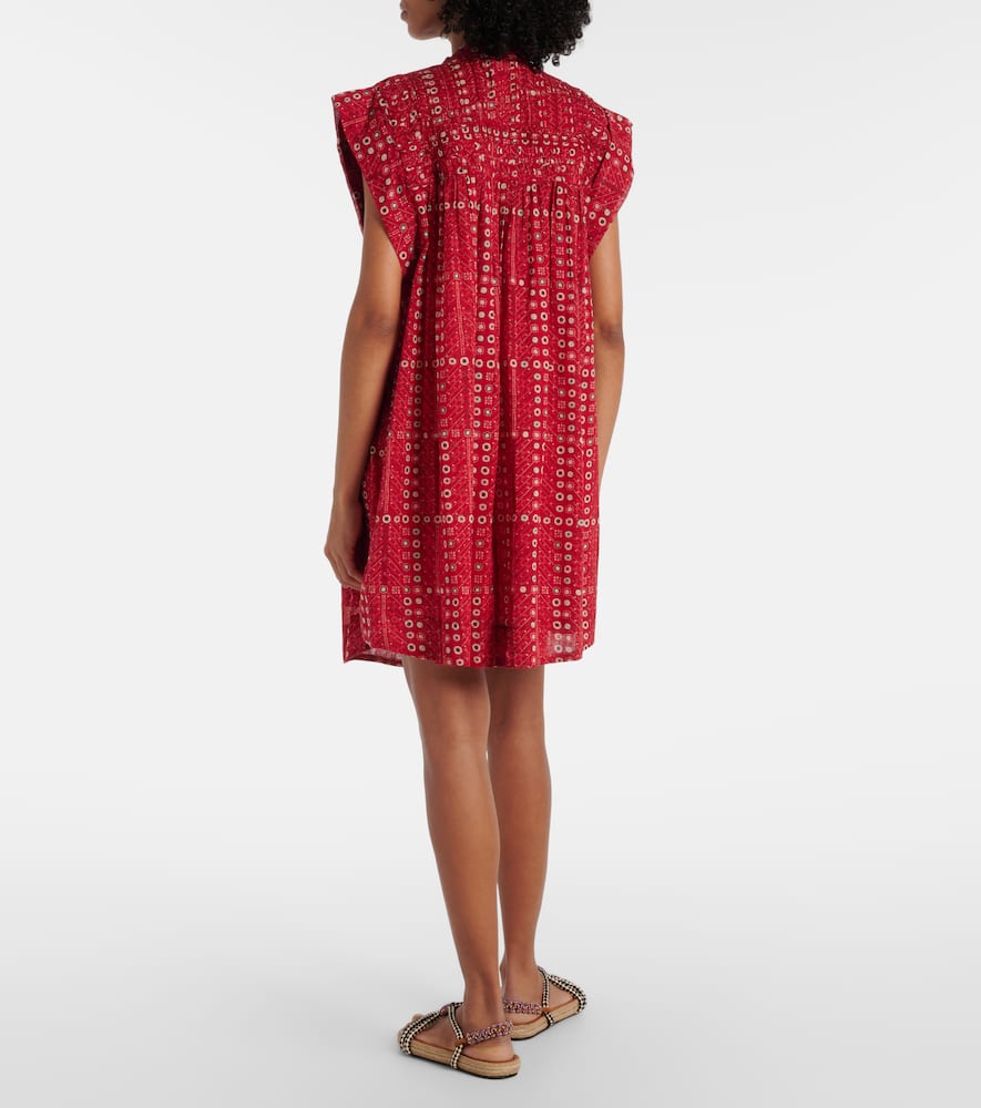 Leazali printed cotton minidress
