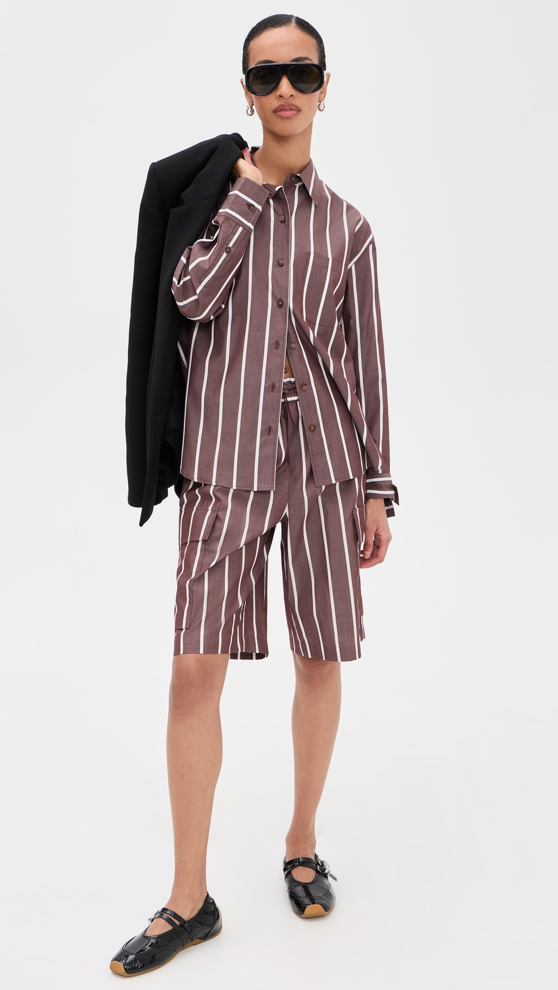 Connie Stripe Button Down Shirt Rswst