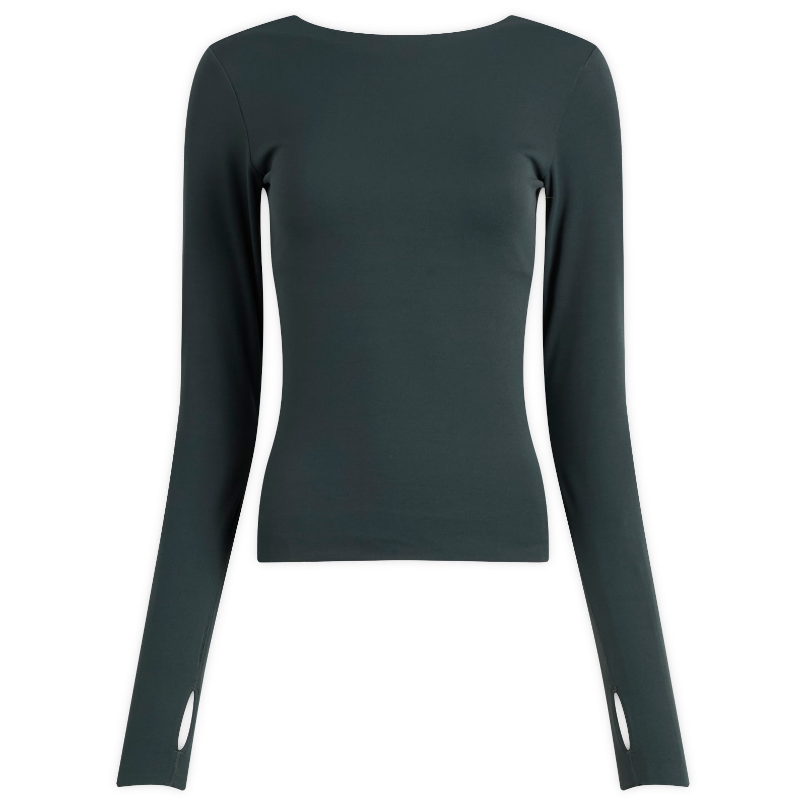 Women's Zenvy Long Sleeve T-Shirt Seaweed/White