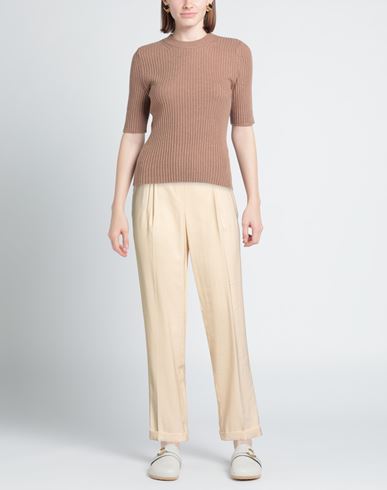 Woman Pants Cream Size 4 Viscose, Polyester
