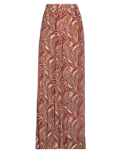 Même Road Woman Pants Burgundy Size 6 Viscose
