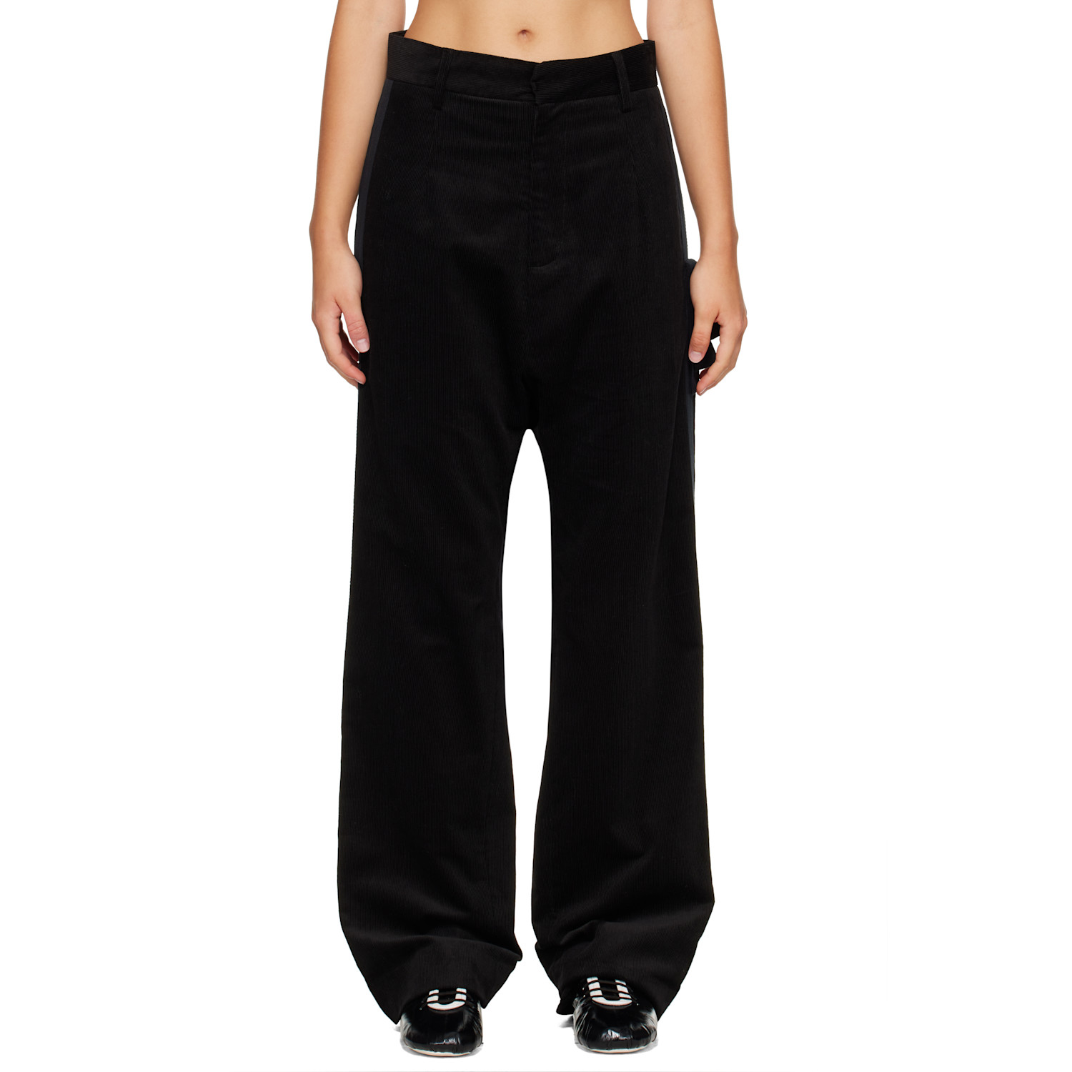 Black Cord Tux Trousers