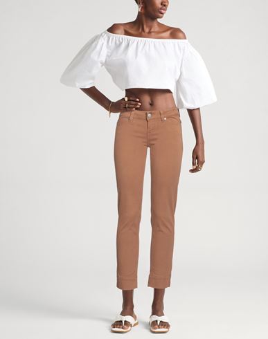 Jacob Cohёn Woman Pants Brown Size 25 Cotton, Elastane
