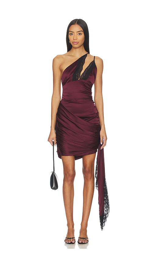 Lovers and Friends Frida Midi Dress in Oxblood. XS also in XXS, S, M
