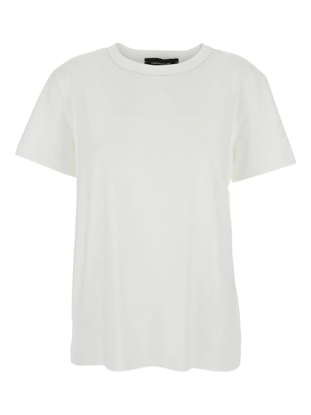 Crew-Neck Short-Sleeve T-Shirt — White