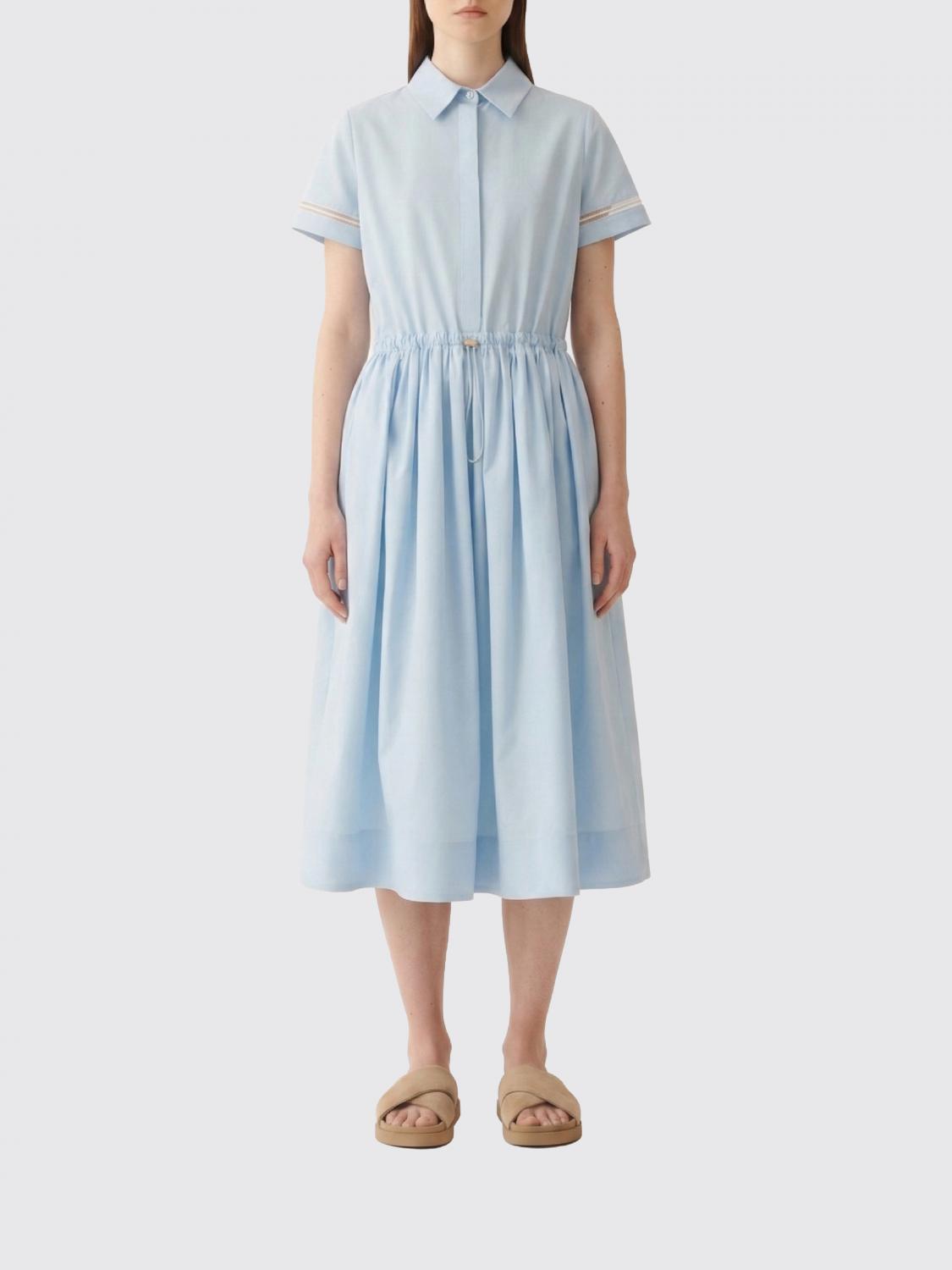 Dress Woman color Gnawed Blue