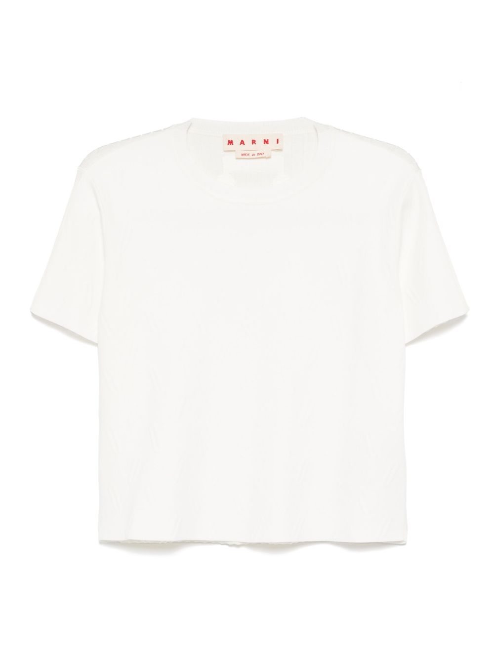 Half-and-half T-shirt - White