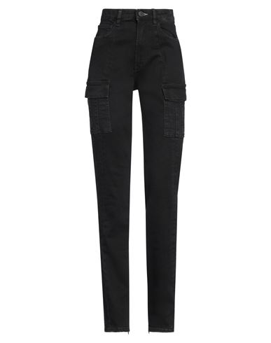 Woman Jeans Black Size 27 Cotton, Polyester, Viscose, Elastane